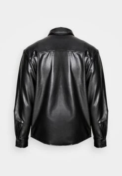 YOURTURN Unisex - Faux Leather Jacket - Black -Fashion Clothing Specialty Store 03d0cb1ed3e248ca976655ec0332ddff