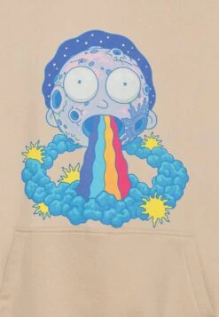 YOURTURN Rick And Morty Unisex - Hoodie - Beige -Fashion Clothing Specialty Store 0e9b910241e34ba5840b53cf20f5bcbe
