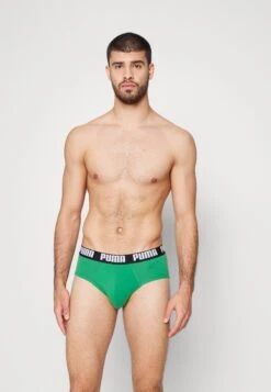 Puma Basic Brief 2 Pack - Briefs - Black/Green -Fashion Clothing Specialty Store 1cc097b41ac44d8f840befd2fa7a5ef2