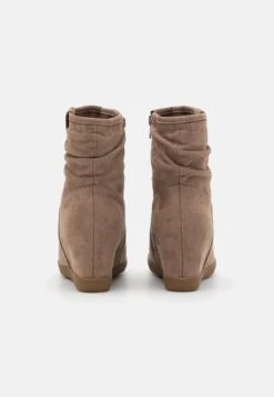 Anna Field Winter Boot - Wedge Ankle Boots - Taupe -Fashion Clothing Specialty Store 25a4365dbe694dfe88552a3563bd424c