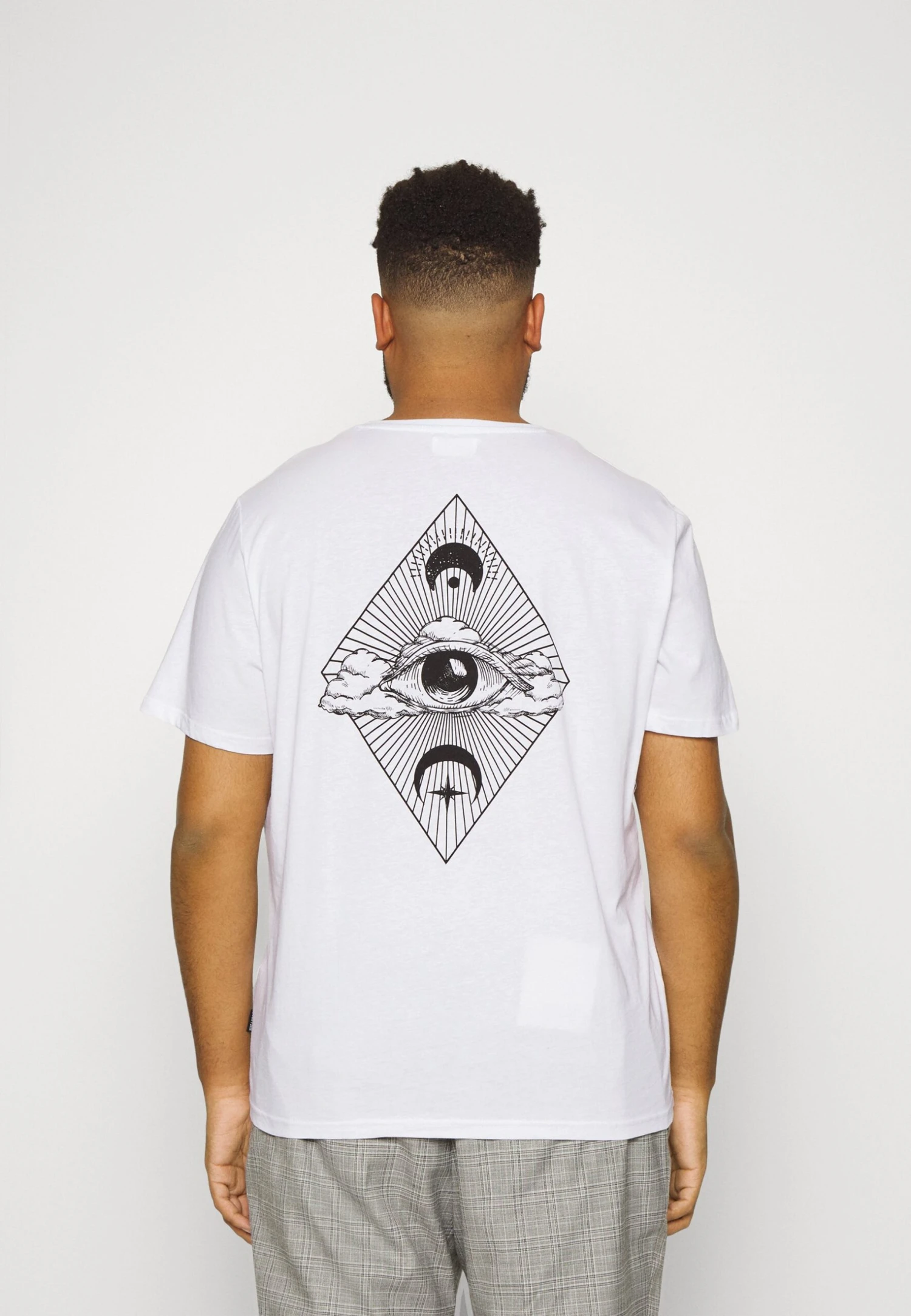 YOURTURN Eye Moon Tee Unisex - Print T-Shirt - White 3 YOURTURN Eye Moon Tee Unisex - Print T-Shirt - White