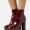 Anna Field High Heeled Ankle Boots - Dark Red -Fashion Clothing Specialty Store 29afa27dd17a4f52a2eb7e4e04d9d3af