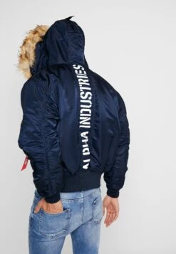 Alpha Industries Hooded Custom - Winter Jacket - Rep Blue -Fashion Clothing Specialty Store 29c462672df14e12acd540947947b7b5