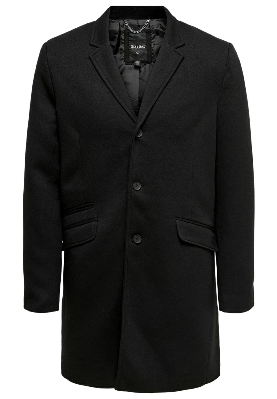 Only & Sons Onsjulian King Coat - Classic Coat - Black 4 Only & Sons Onsjulian King Coat - Classic Coat - Black - Image 2