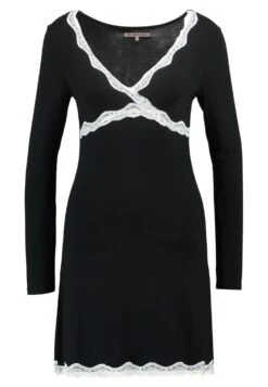 Anna Field Heidi Long Sleeves Viscose Nightdress - Nightie - Black -Fashion Clothing Specialty Store 32fa00dfae104f94a6dcda686bd2fdf8