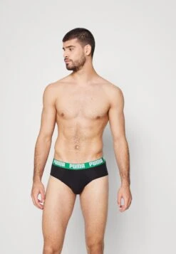 Puma Basic Brief 2 Pack - Briefs - Black/Green