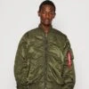Alpha Industries Ma-1 Puckered - Bomber Jacket - Dark Olive -Fashion Clothing Specialty Store 58bc4fea95c840f98f89695ec58b9f05