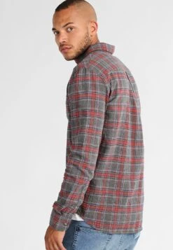 Pier One Shirt - Grey/Coral -Fashion Clothing Specialty Store 62192d2e542d4a69a08273483006118b