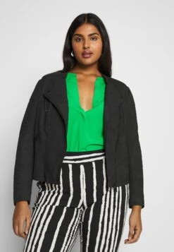 Fashion Clothing Specialty Store 5 ONLY CARMAKOMA Caravana - Faux Leather Jacket