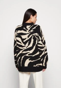 Monki Jumper - Black Dark/Beige -Fashion Clothing Specialty Store 6542c9f80dac49e9926508c5e09c12ed