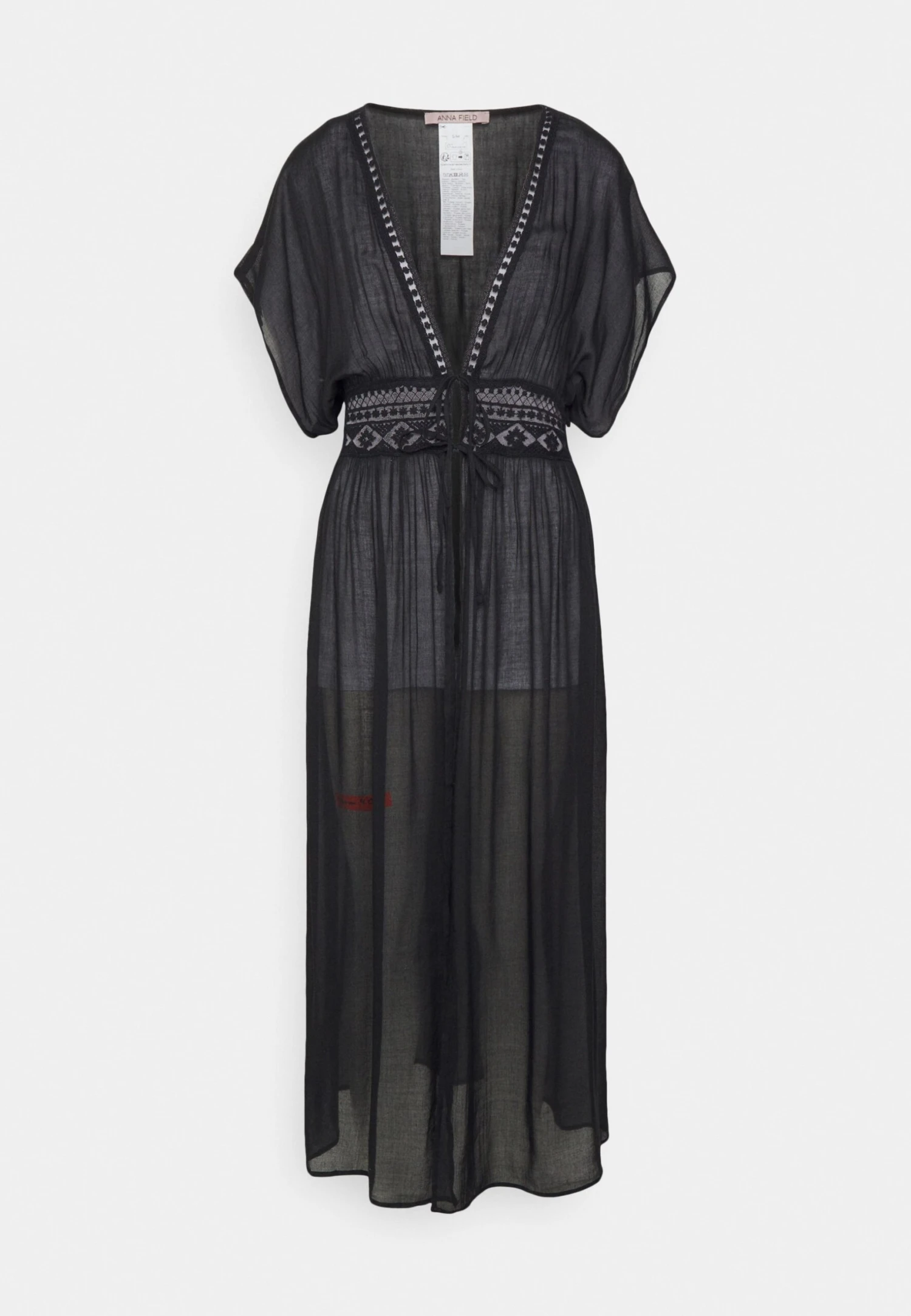 Anna Field Embroidered Cover Up/ 802 - Black - Beach Accessory - 802 - Black 6 Anna Field Embroidered Cover Up/ 802 - Black - Beach Accessory - 802 - Black - Image 4