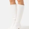 Anna Field Boots - White -Fashion Clothing Specialty Store 749db25736dc426cbcdb1e50568a77d3
