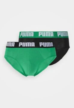Puma Basic Brief 2 Pack - Briefs - Black/Green -Fashion Clothing Specialty Store 76bbc6b1d31d4e6bbf90f51962bfe4ca
