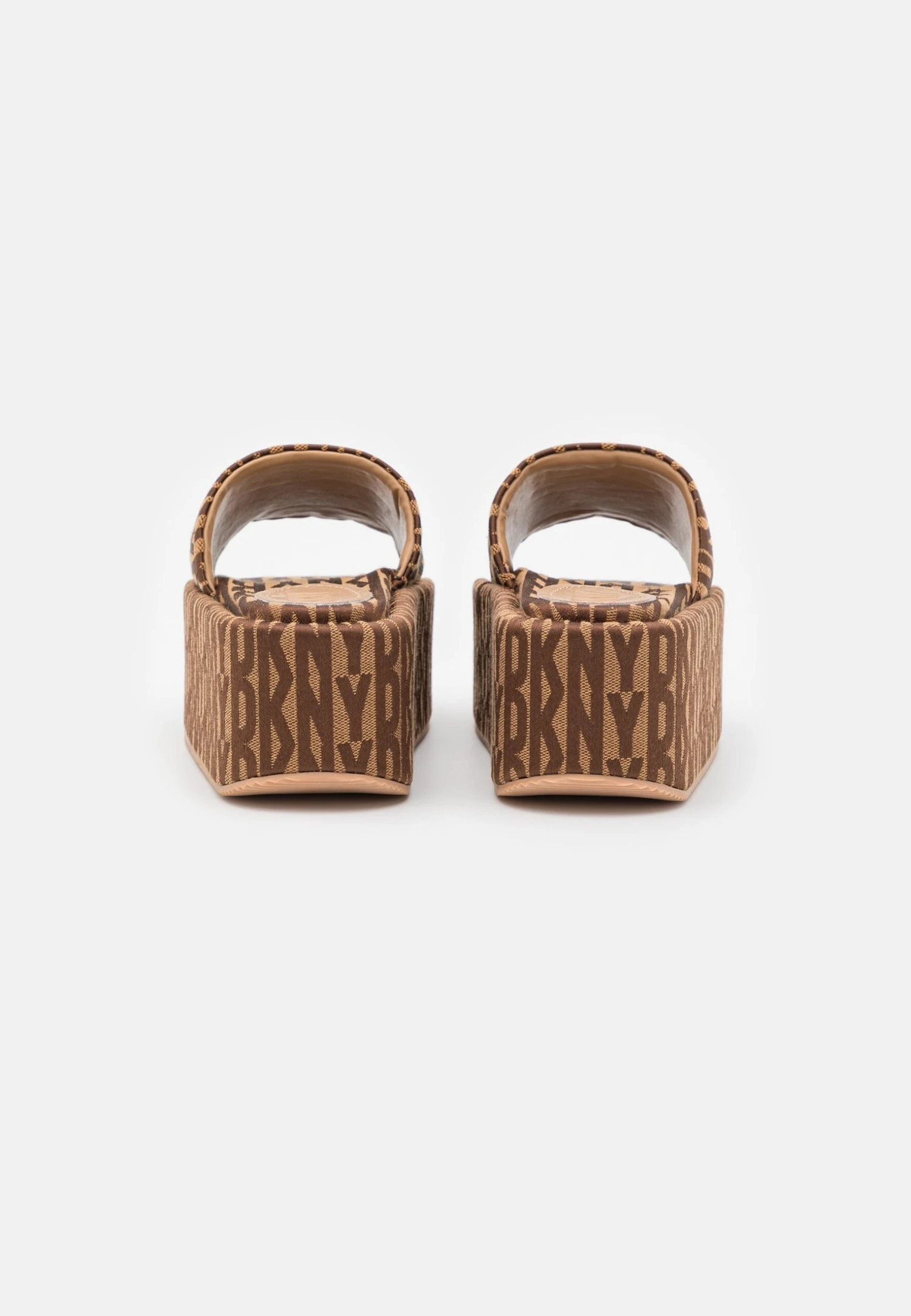 DKNY Vyra Platform Slide - Heeled Mules - Saddle/New Nude 6 DKNY Vyra Platform Slide - Heeled Mules - Saddle/New Nude - Image 4