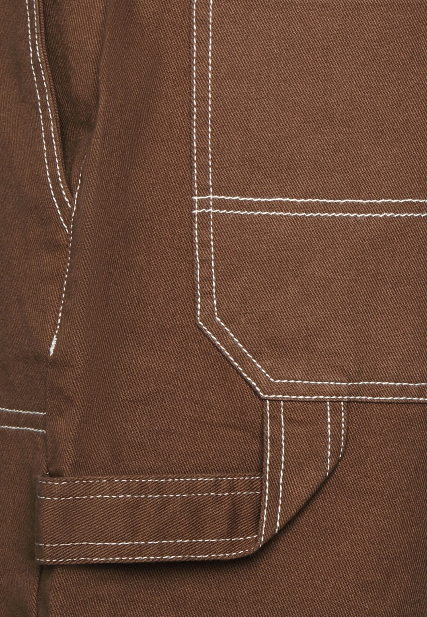 YOURTURN Unisex - Denim Shorts - Brown 8 YOURTURN Unisex - Denim Shorts - Brown - Image 6