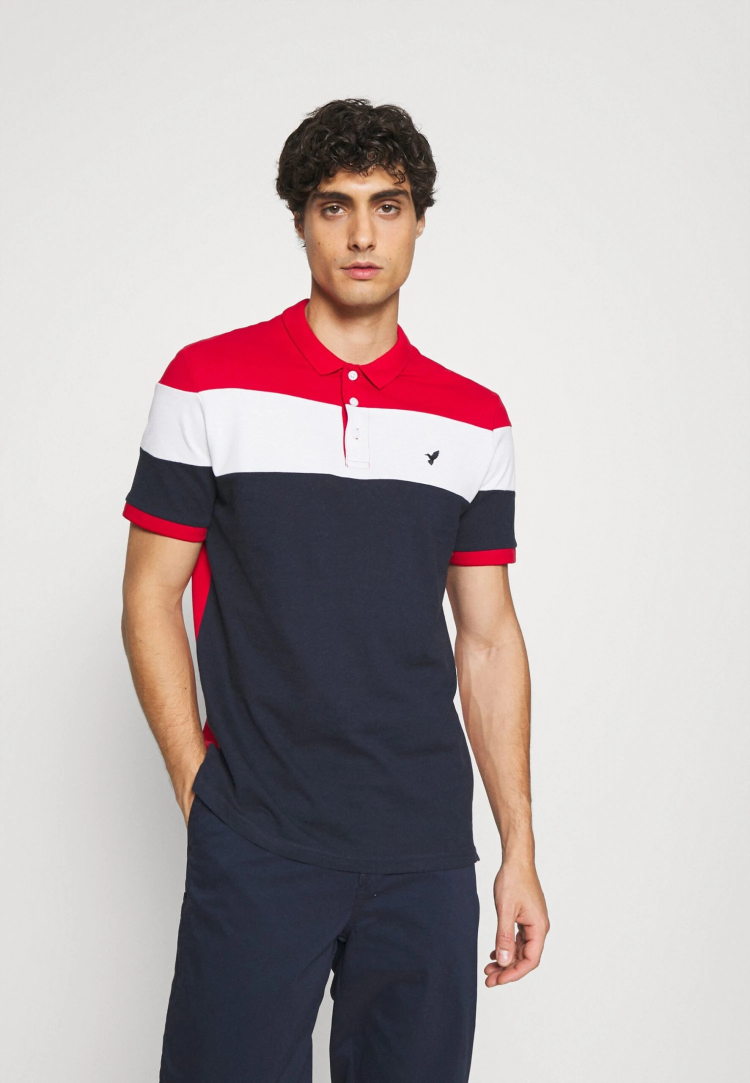 Pier One Polo Shirt - Red/White/Dark Blue 3 Pier One Polo Shirt - Red/White/Dark Blue
