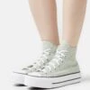 Converse Chuck Taylor All Star Lift Platform Seasonal Color - High-Top Trainers - Summit Sage/White/Black -Fashion Clothing Specialty Store 921cde45ee474f0493d63c8c3b49383b