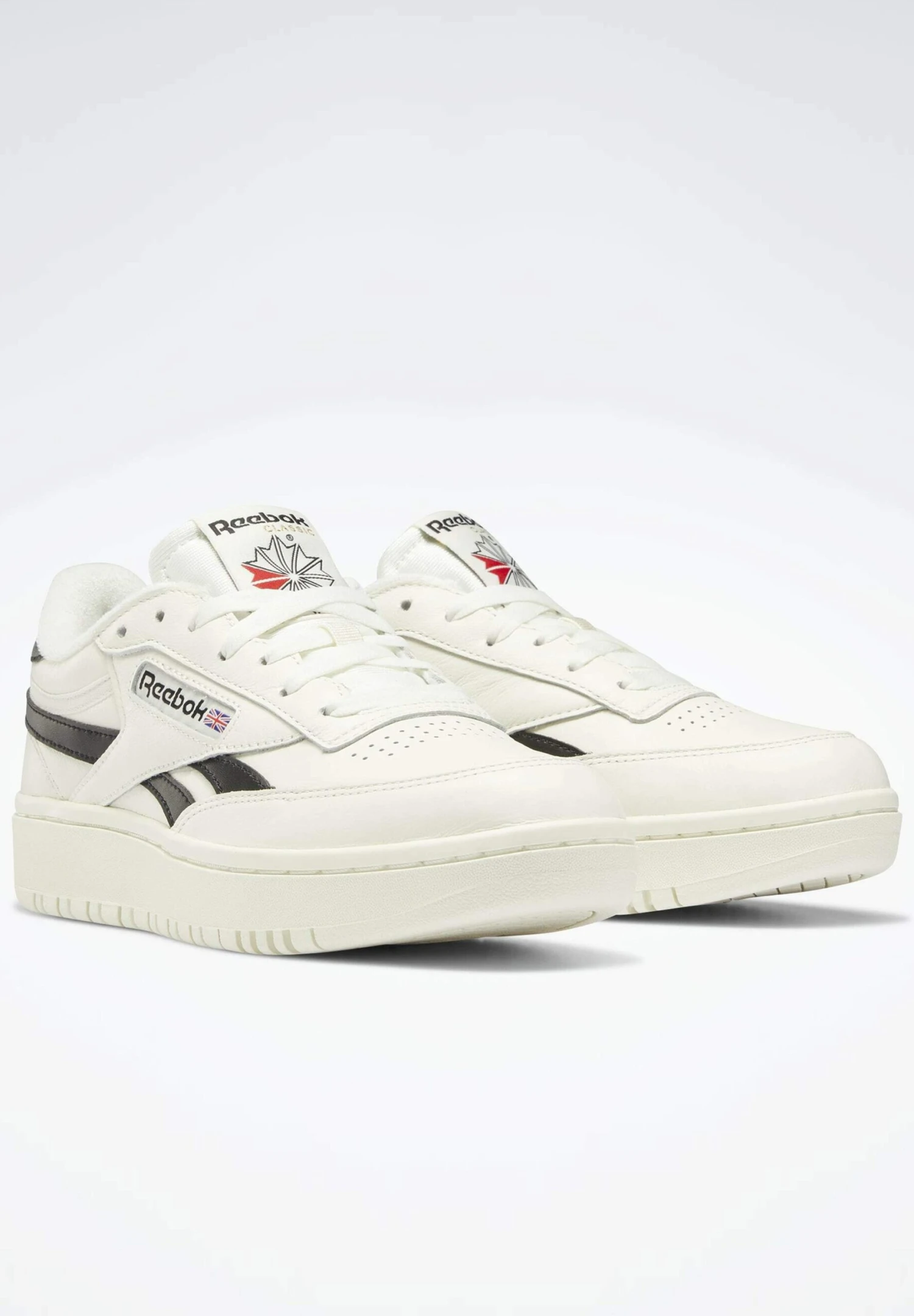 Reebok Classic Club C Double - Trainers - Chalk Core Black Chalk 4 Reebok Classic Club C Double - Trainers - Chalk Core Black Chalk - Image 2