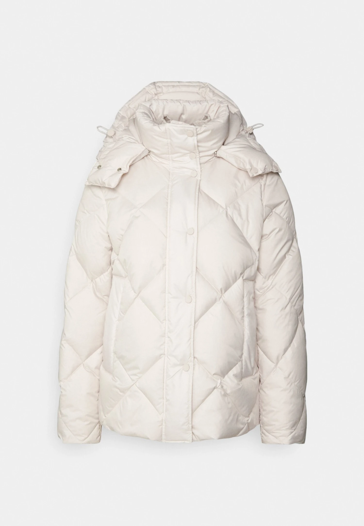 Marc O'Polo Diamond Quilting Detachable Hood Welt Poc - Down Jacket - Chalky Stone 8 Marc O'Polo Diamond Quilting Detachable Hood Welt Poc - Down Jacket - Chalky Stone - Image 6
