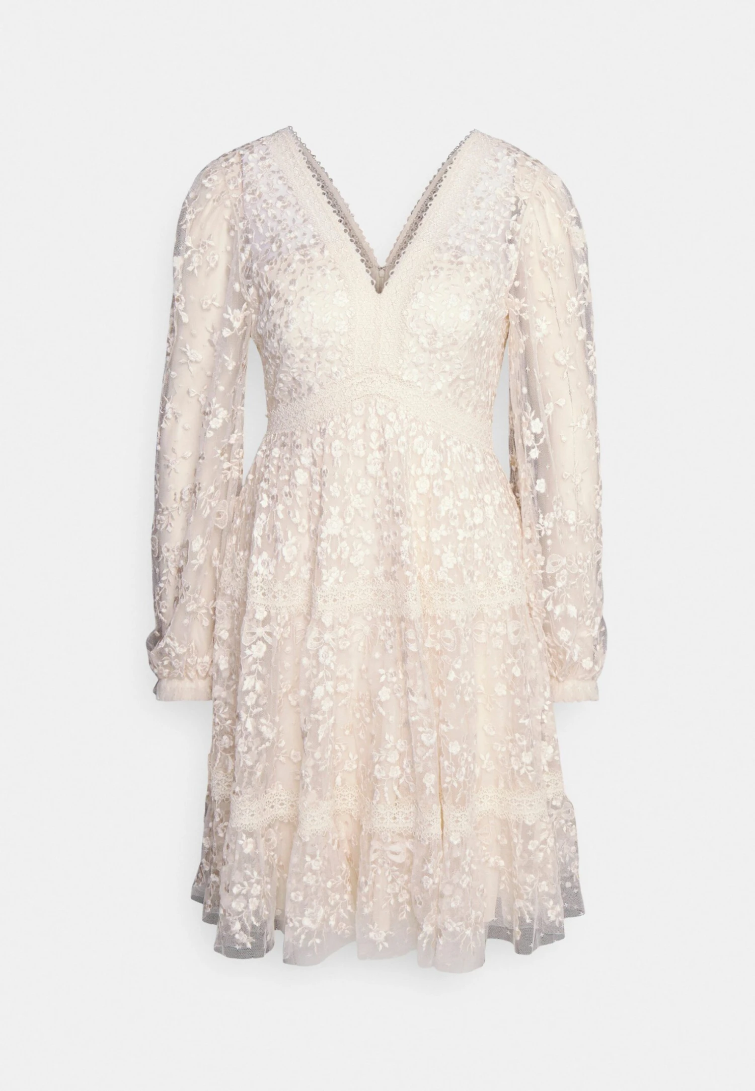 Needle & Thread Celestia Ribbon Mini Dress - Cocktail Dress / Party Dress - Champagne 8 Needle & Thread Celestia Ribbon Mini Dress - Cocktail Dress / Party Dress - Champagne - Image 6