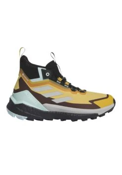 Adidas TERREX Free Hiker 2 Gore-Tex- Hiking Shoes - Preloved Yellow/Silver/Semi Flash Aqua -Fashion Clothing Specialty Store 986a42dc65b440bb95f9ec5bbb43d014