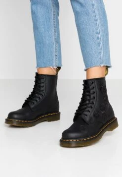 Dr. Martens 1460 Vonda Mono - Lace-Up Ankle Boots - Black -Fashion Clothing Specialty Store ae726cd898e34fc5bcf96469c4cead83
