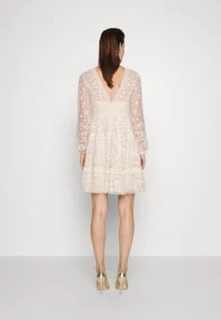 Needle & Thread Celestia Ribbon Mini Dress - Cocktail Dress / Party Dress - Champagne 11 Needle & Thread Celestia Ribbon Mini Dress - Cocktail Dress / Party Dress - Champagne -Fashion Clothing Specialty Store aee1182783ee427a8869eec9d2e41547