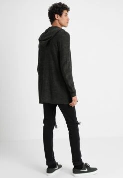 Pier One Cardigan - Black/Olive -Fashion Clothing Specialty Store b1c42fa61d4b4b0ab71ca3de14a4aa30