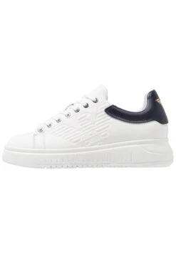 Emporio Armani Trainers - Optical White/Navy