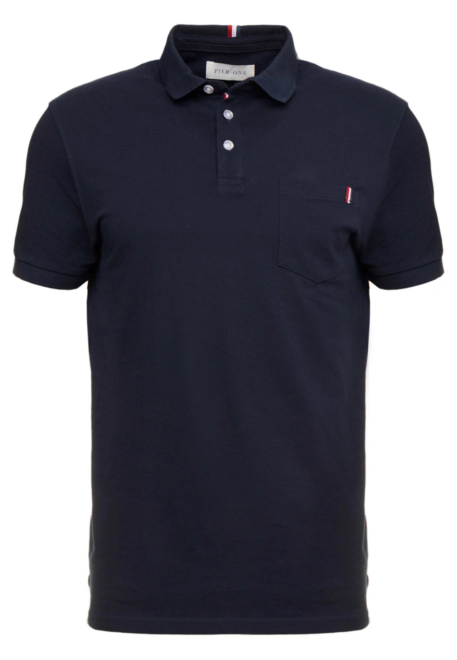 Pier One Tricolore Trim- Polo Shirt - Dark Blue 7 Pier One Tricolore Trim- Polo Shirt - Dark Blue - Image 5
