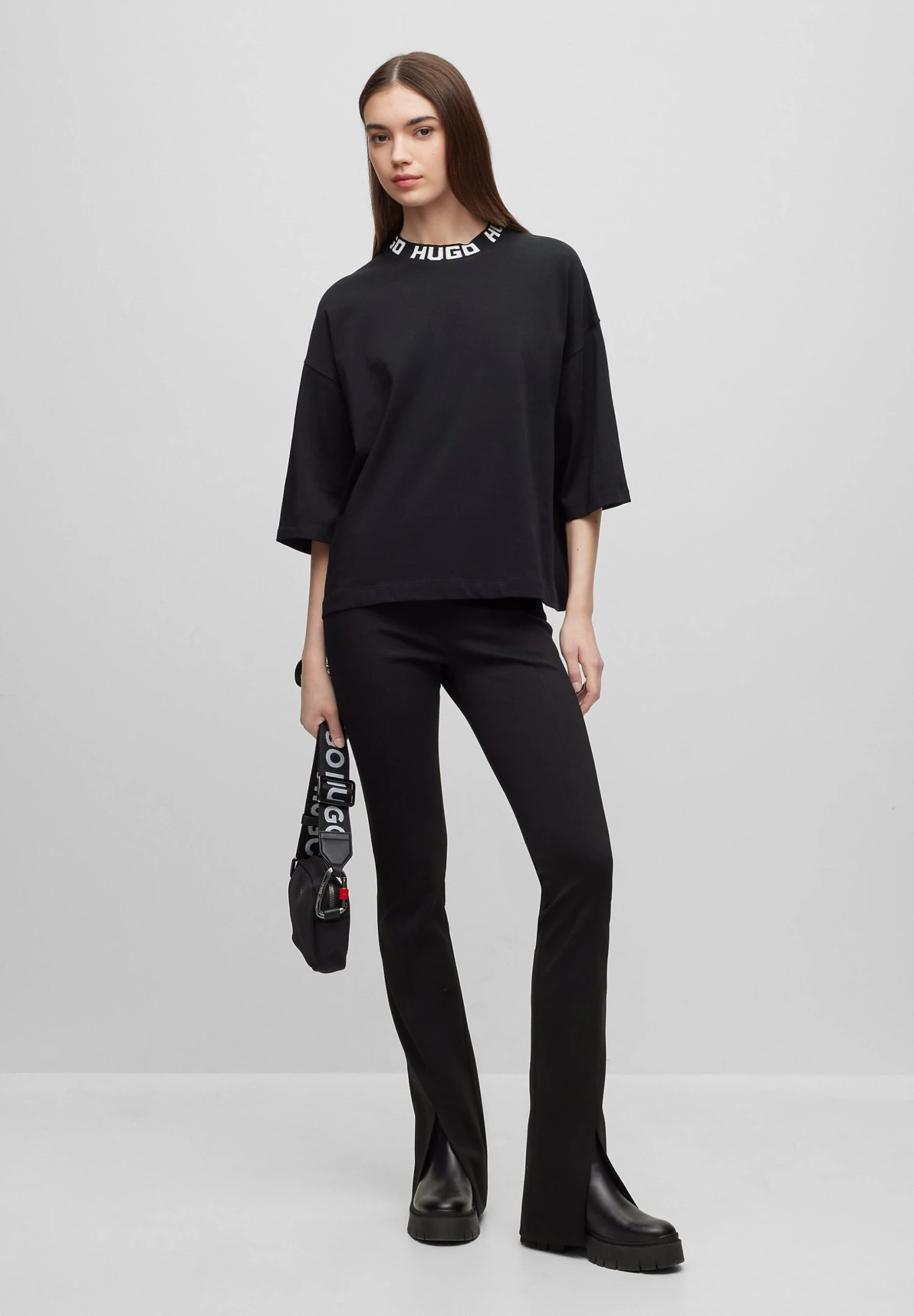 Hugo Dinaya - Long Sleeved Top - Black One 4 Hugo Dinaya - Long Sleeved Top - Black One - Image 2
