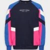 Kaotiko Crew Benton Unisex - Sweatshirt - Navy/Royal/Fuxia -Fashion Clothing Specialty Store c75b8b8135ec4521b85d8c28828bb5c7