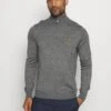 Lyle & Scott Golf Core Zip Mix - Jumper - Mid Grey Marl -Fashion Clothing Specialty Store cd5f1b59b910410282a681bf92ef754a