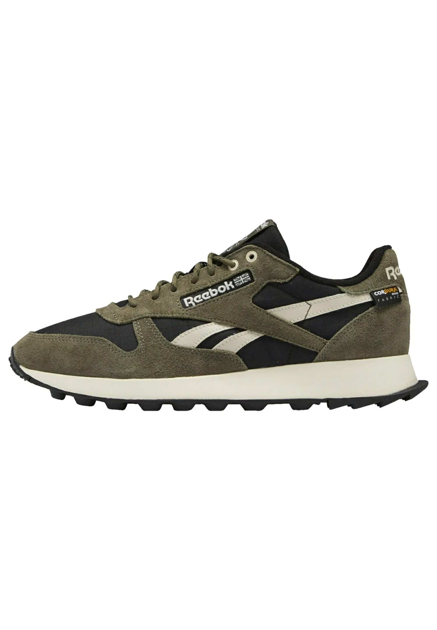 Reebok Classic Classic Leather Unisex - Trainers - Core Black Army Green Stucco 3 Reebok Classic Classic Leather Unisex - Trainers - Core Black Army Green Stucco