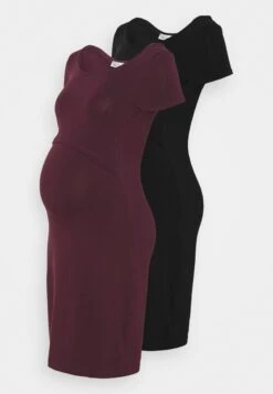 2Er Pack Nursing Function Dress - Shift Dress - Black/Bordeaux 14 2Er Pack Nursing Function Dress - Shift Dress - Black/Bordeaux -Fashion Clothing Specialty Store d2587d5bbf414ed687a71c7bfef589b6