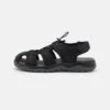 Pier One Leather - Walking Sandals - Black -Fashion Clothing Specialty Store d8ea1f69a05246c6b6efa7fde8b22d3e