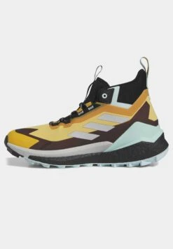 Adidas TERREX Free Hiker 2 Gore-Tex- Hiking Shoes - Preloved Yellow/Silver/Semi Flash Aqua -Fashion Clothing Specialty Store e0241d42545641189ea090cb075ff37f