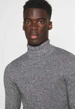 Pier One Muscle Fit Turtle - Jumper - Mottled Grey -Fashion Clothing Specialty Store e3c882d2274c45af8a9f7df902604a5f