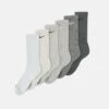 Nike Performance Everyday Plus Cush Crew Unisex 6 Pack - Sports Socks - Iron Grey/Flat Pewter/Light Iron Ore/Light Smoke Grey/Light Bone/Photon Dust -Fashion Clothing Specialty Store eaddf377950245e989a00b1dfa35fca3