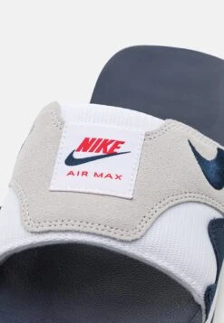Nike Sportswear Air Max 1 Unisex - Mules - White/Obsidian/Light Neutral Grey/University Red -Fashion Clothing Specialty Store f7ae7a421b824a1eb73b4a40d7388781