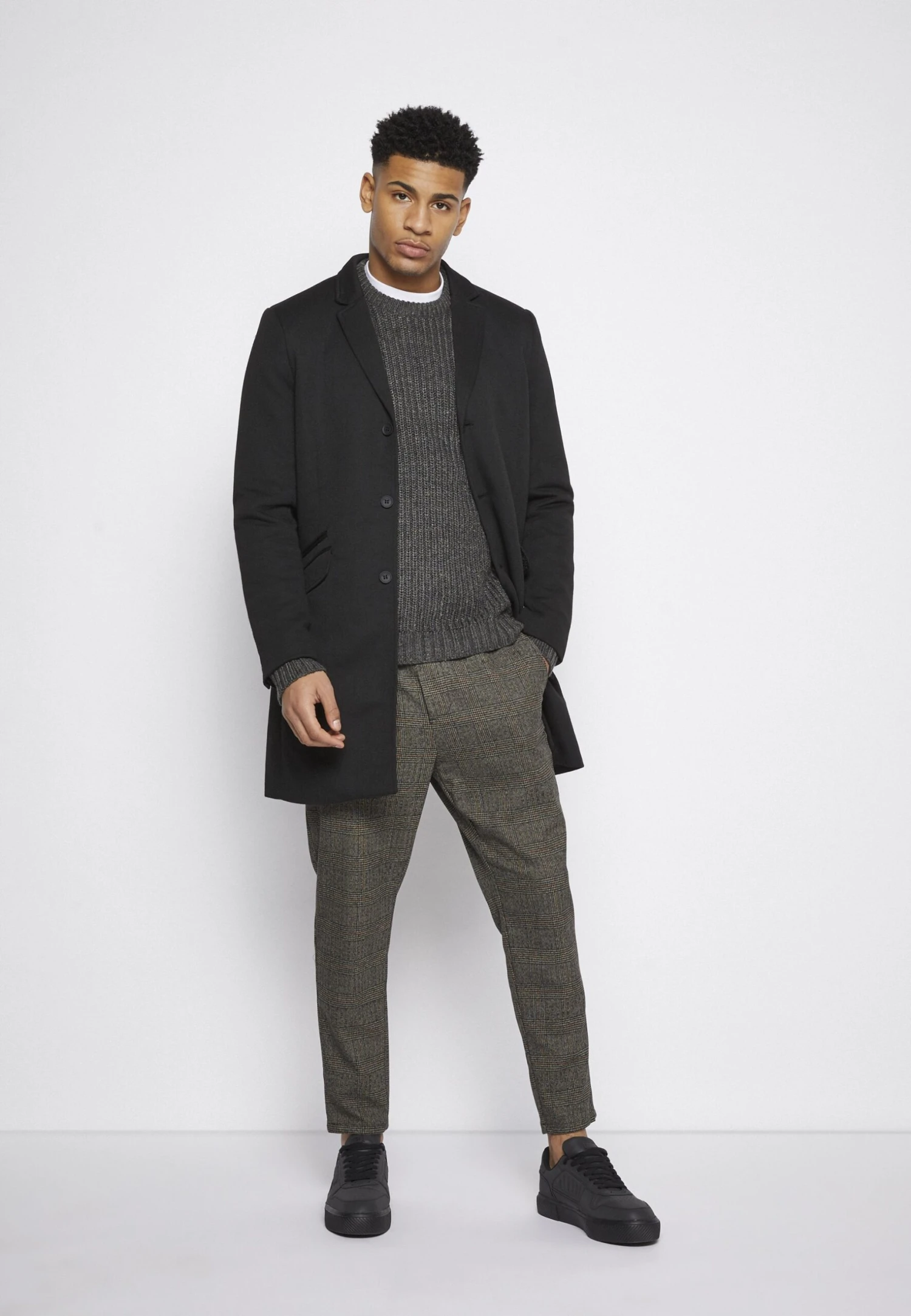 Only & Sons Onsjulian King Coat - Classic Coat - Black 7 Only & Sons Onsjulian King Coat - Classic Coat - Black - Image 5